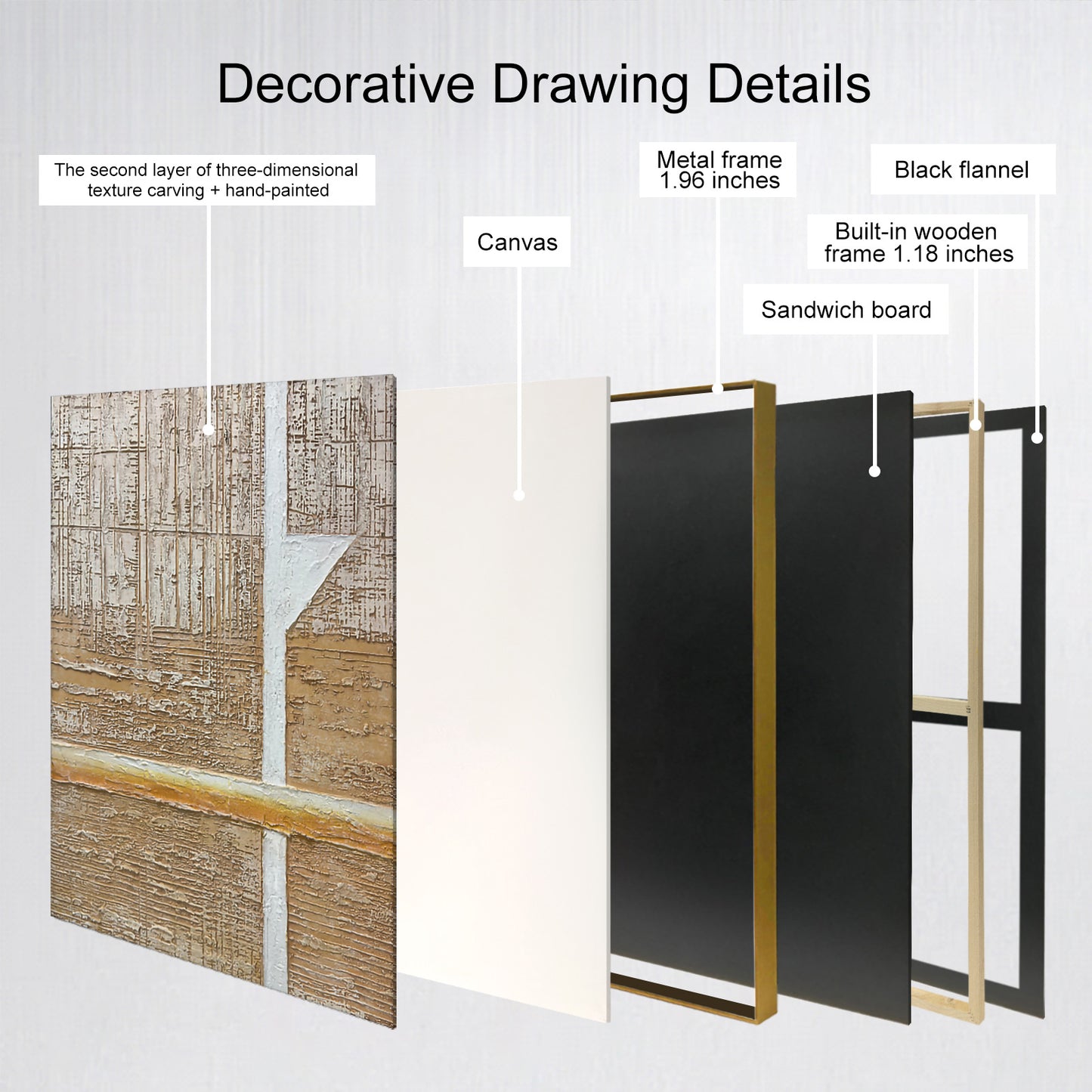 Architectural Neutral Textured Wall Art for Interior Design Projects