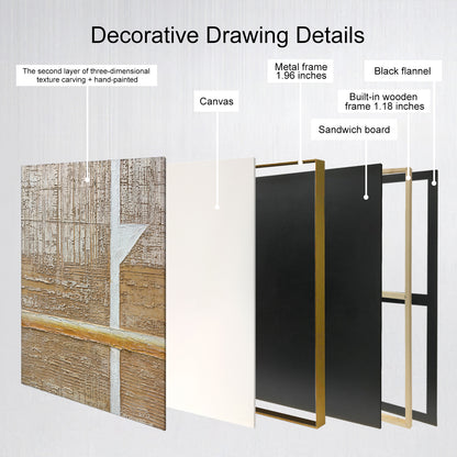 Architectural Neutral Textured Wall Art for Interior Design Projects