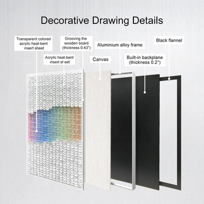 High-End Hot-Bent Acrylic Wall Art - 3D Sculpture
