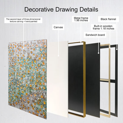 Luxury Modern Wall Art with Textured Surface and Soft Tones