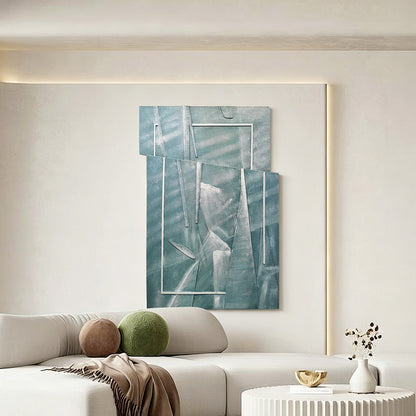 Blue Glass Layered Acrylic Wall Art