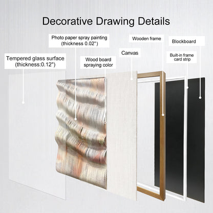 Handcrafted 3D paper artwork, modern textured wall art with delicate three-dimensional design.