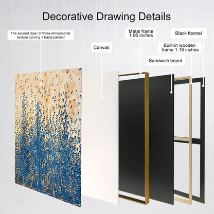 Textured Abstract Canvas Art Inspired by Natural Motion