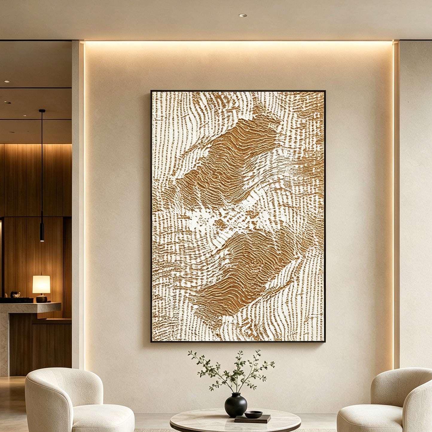 White Horse Textured Wall Portrait
