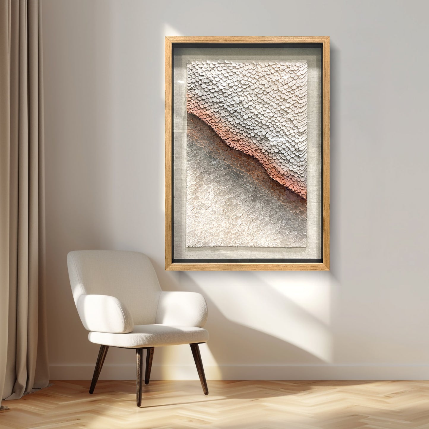 3D Layered Paper Sculpture Wall Art - Modern Geometric Relief