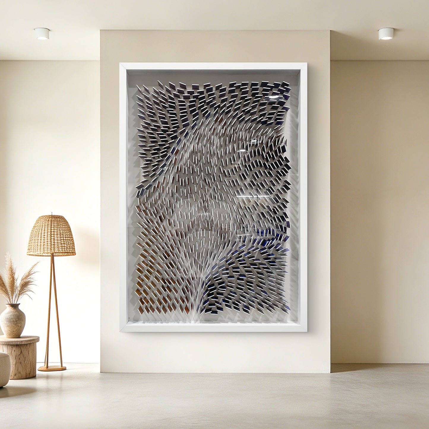 Gradient Acrylic Wall Art Colorful Textured Hanging Artwork