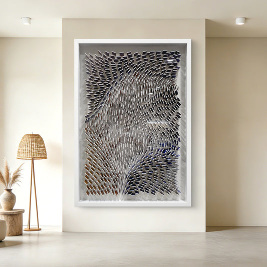 Gradient Acrylic Wall Art Colorful Textured Hanging Artwork