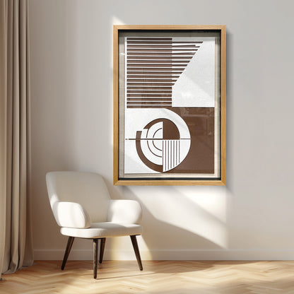 Chunky Textured Wood Carving - Heavy Impasto 3D Relief Decor