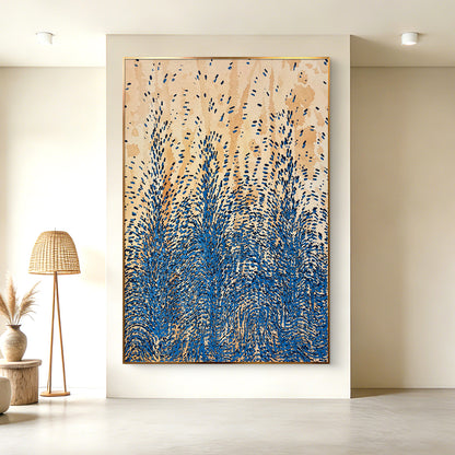 Textured Abstract Canvas Art Inspired by Natural Motion