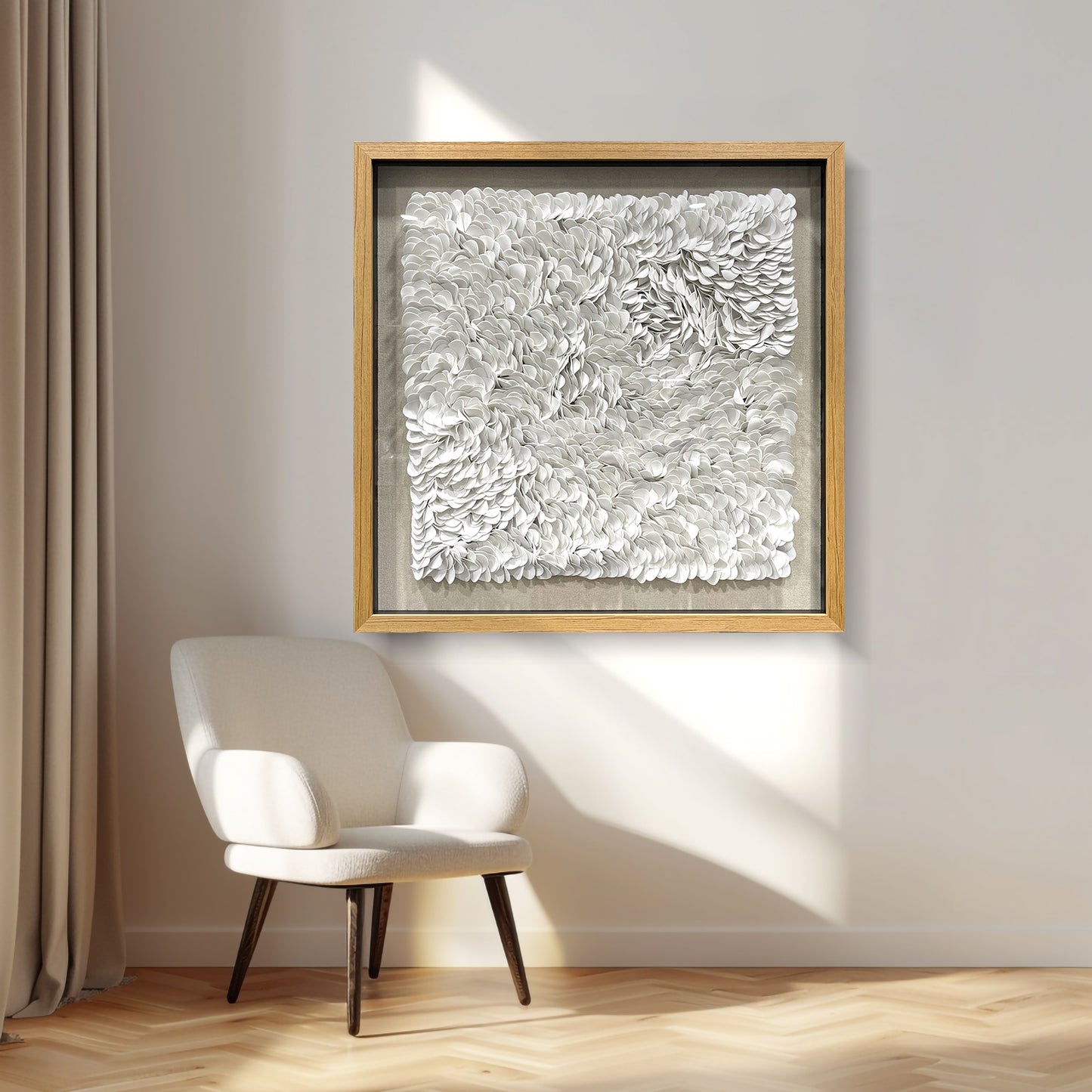 Handcrafted 3D leather artwork, featuring exquisite texture and striking three-dimensional design.