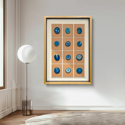 A three-dimensional carving masterpiece adorned with carved crystal panels, a modern wall art hanging piece for interior spaces.