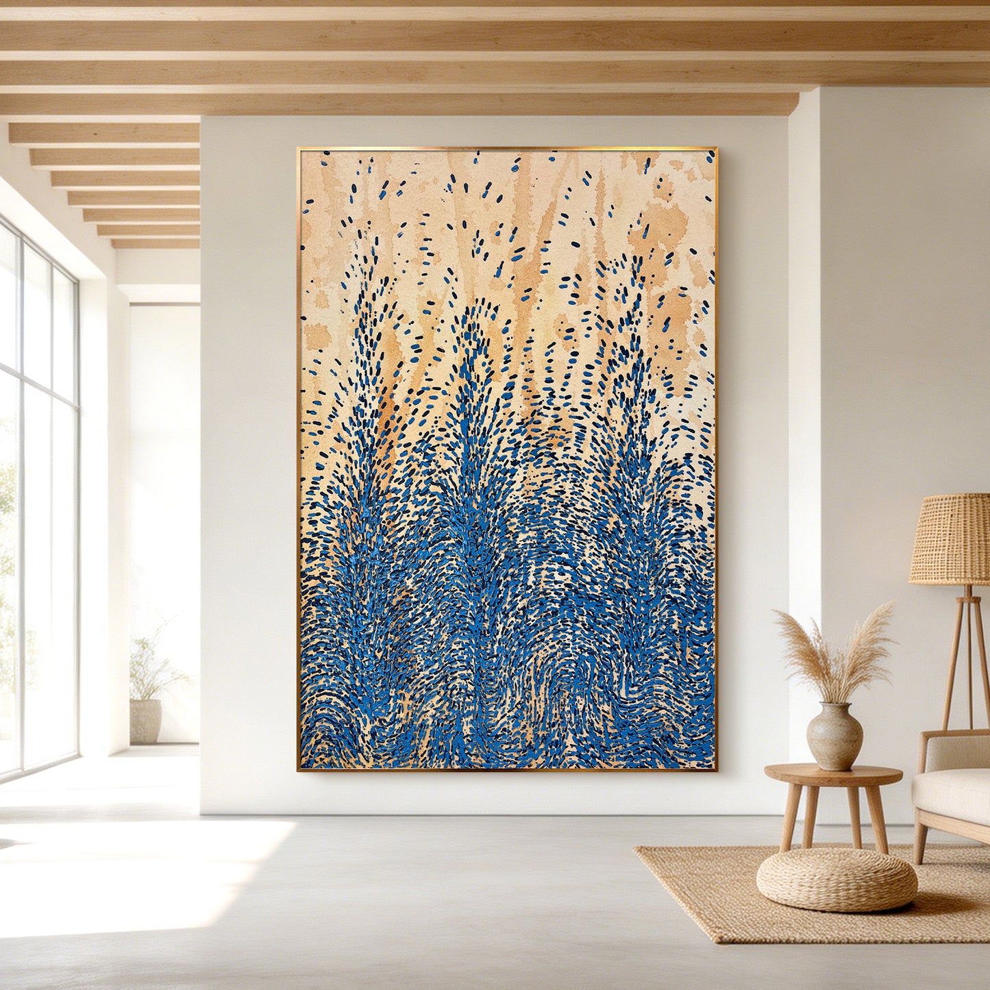 Textured Abstract Canvas Art Inspired by Natural Motion