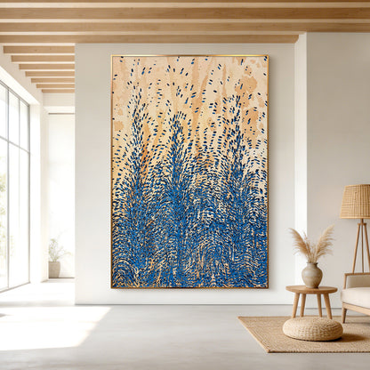 Textured Abstract Canvas Art Inspired by Natural Motion