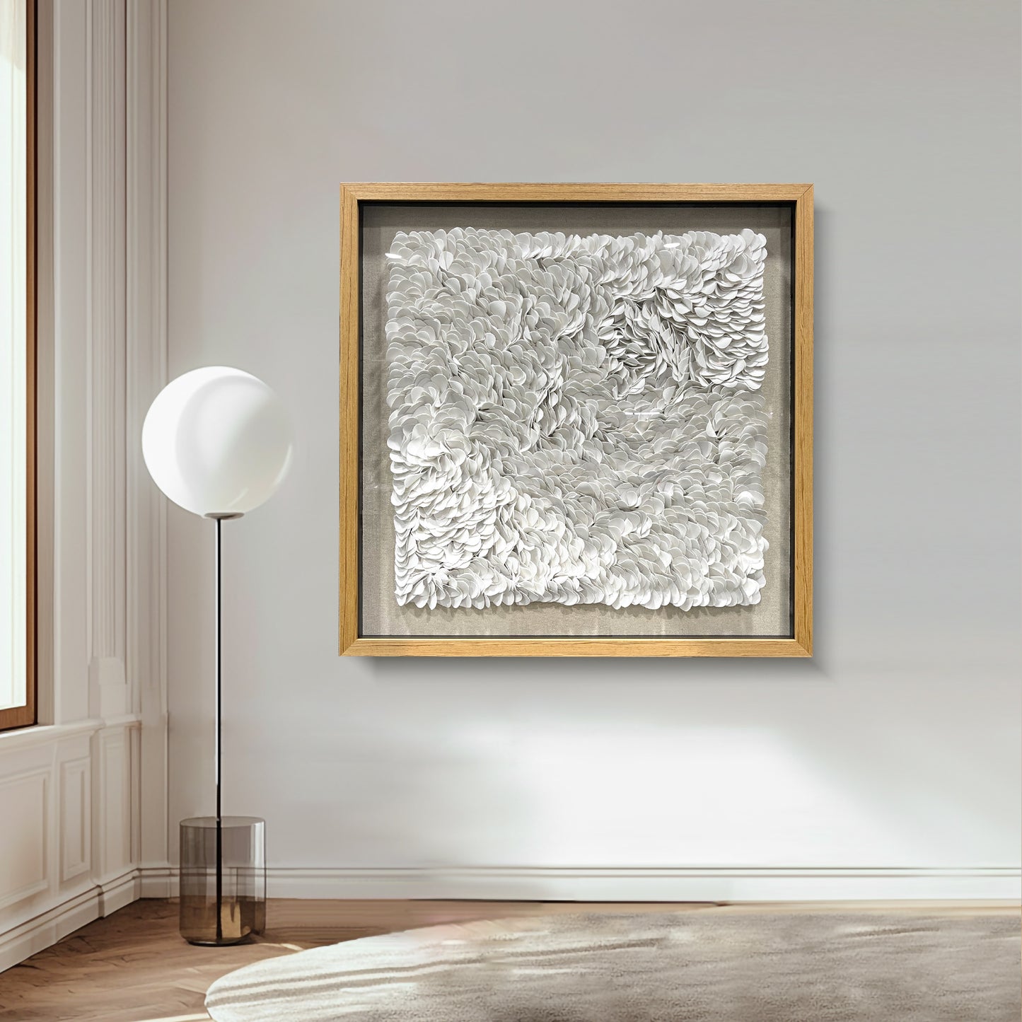 Handcrafted 3D leather artwork, featuring exquisite texture and striking three-dimensional design.