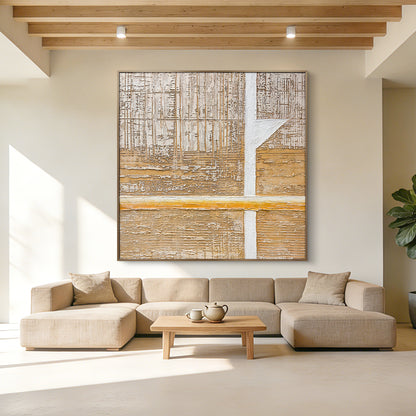 Architectural Neutral Textured Wall Art for Interior Design Projects