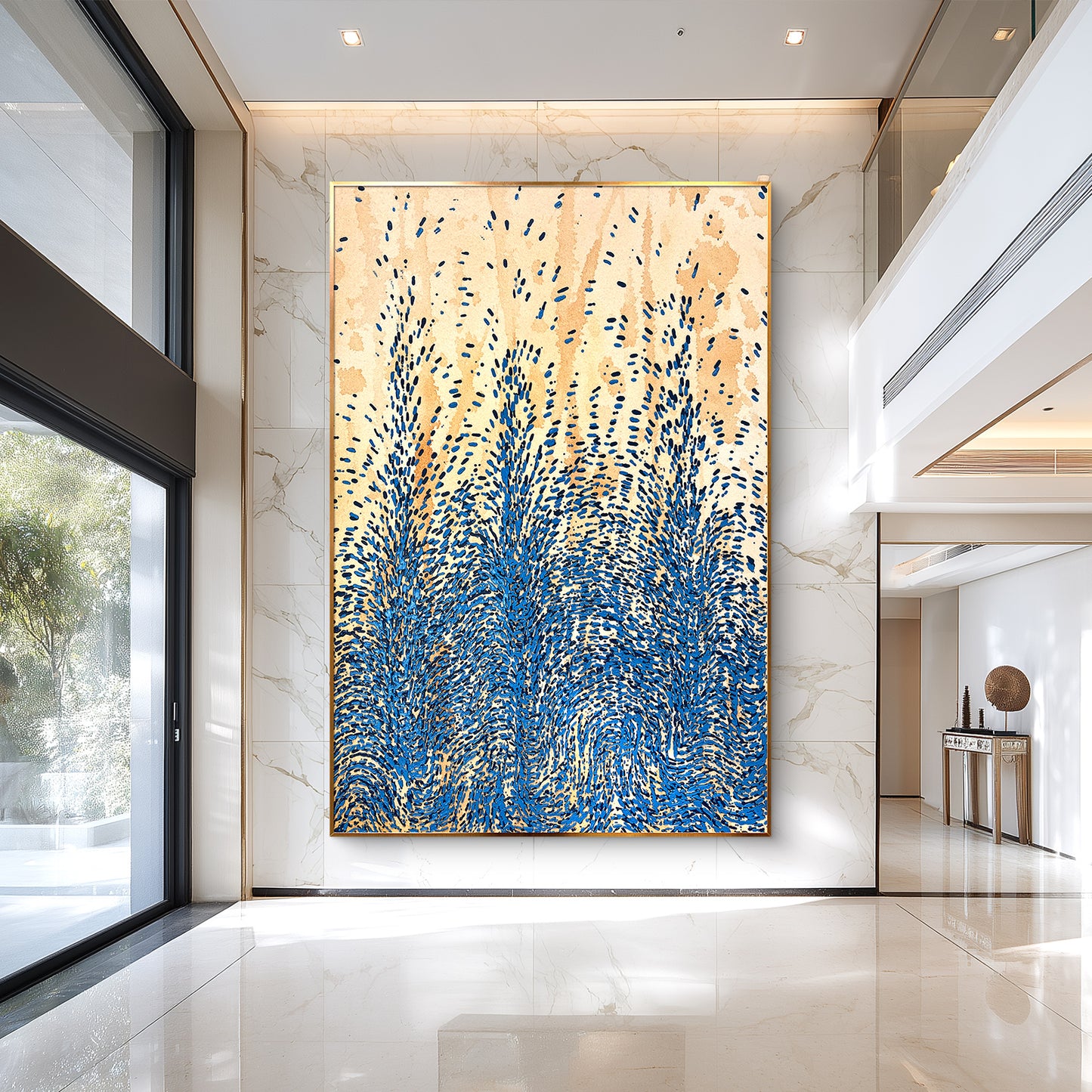 Textured Abstract Canvas Art Inspired by Natural Motion