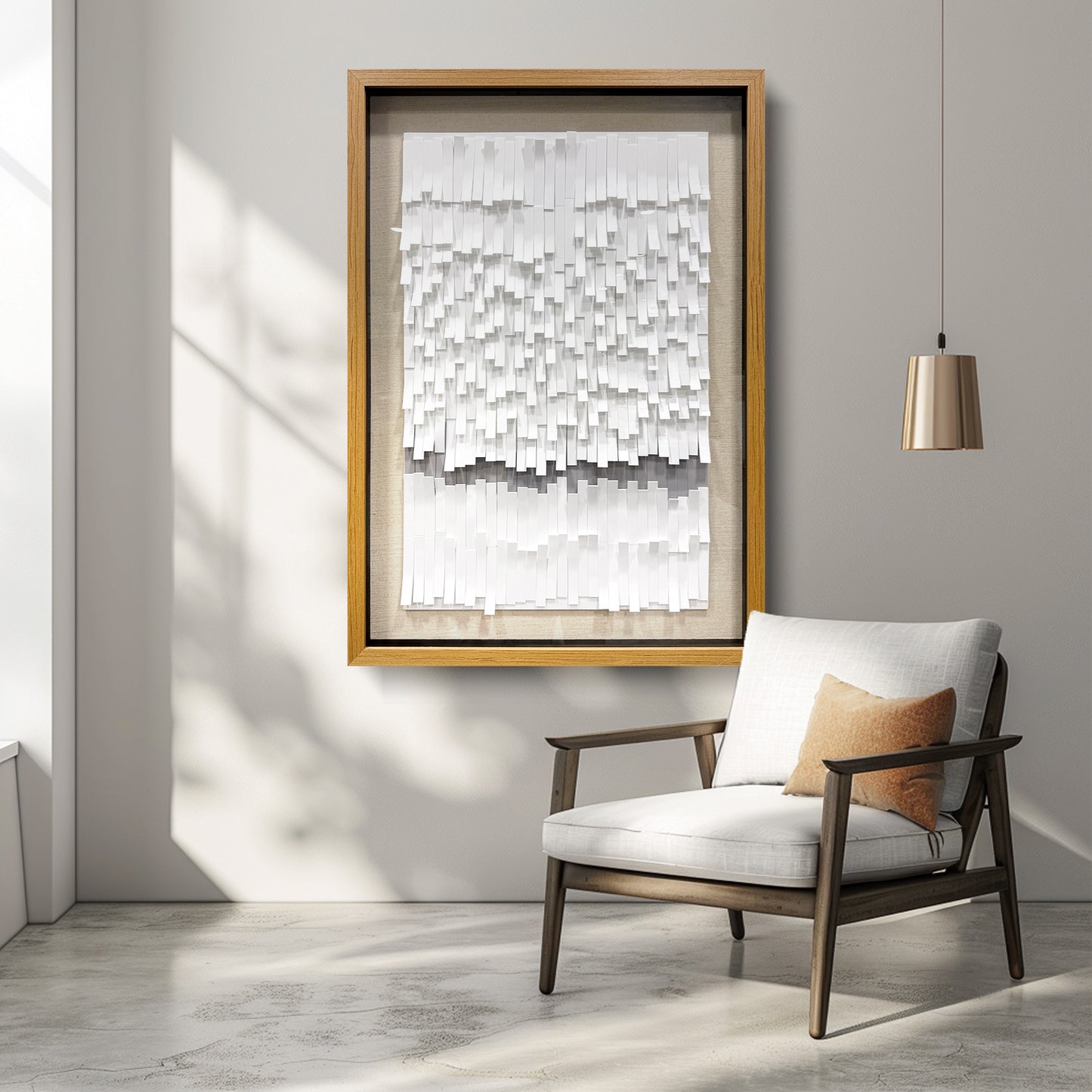 Modern Abstract 3D Wall Art, Handcrafted Aesthetic Decor in Black and White