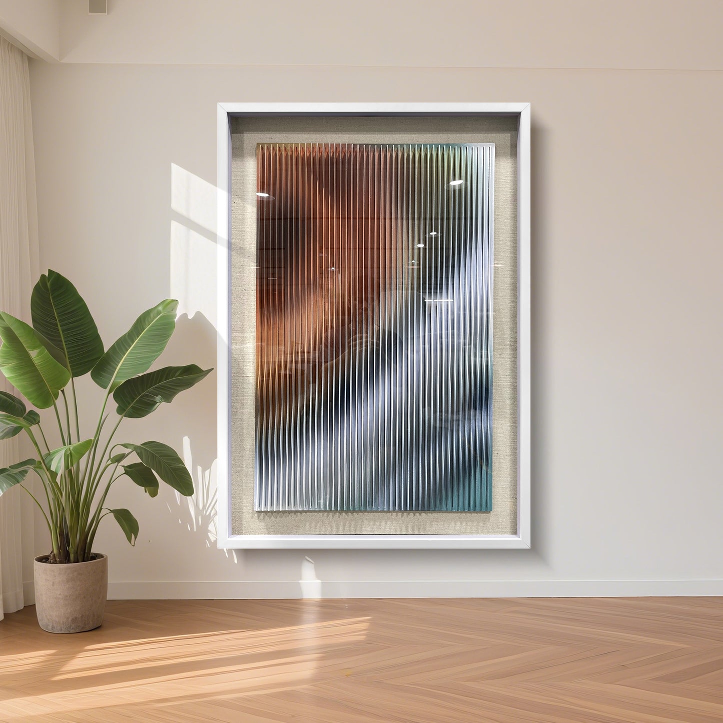 Copper Motion Kinetic Acrylic Form