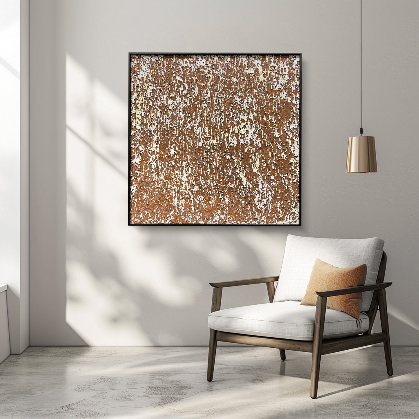 Handmade Mixed-Media Wall Art - Large Textured Painting