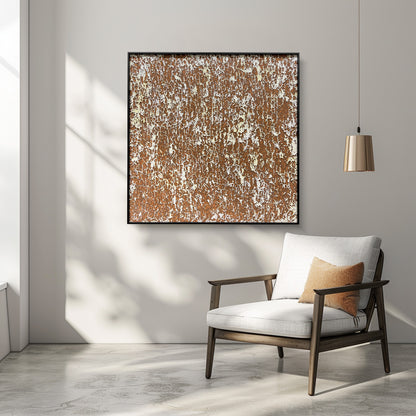 Handmade Mixed-Media Wall Art - Large Textured Painting