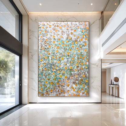Luxury Modern Wall Art with Textured Surface and Soft Tones