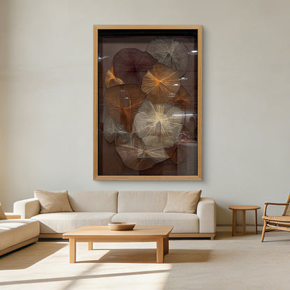 Luxury Textile Blossom Wall Panel Contemporary Thread Artwork