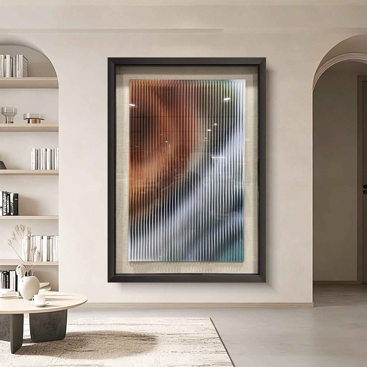Copper Motion Kinetic Acrylic Form