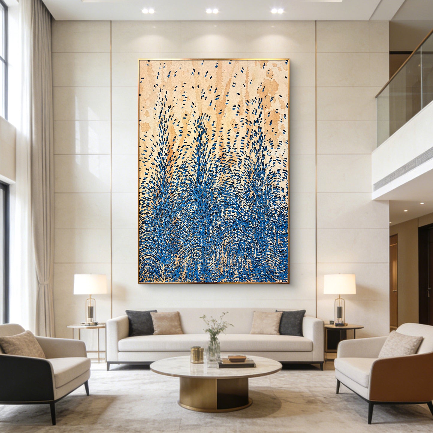 Textured Abstract Canvas Art Inspired by Natural Motion