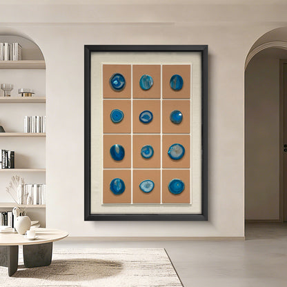 A three-dimensional carving masterpiece adorned with carved crystal panels, a modern wall art hanging piece for interior spaces.