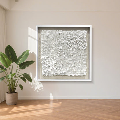 Handcrafted 3D leather artwork, featuring exquisite texture and striking three-dimensional design.