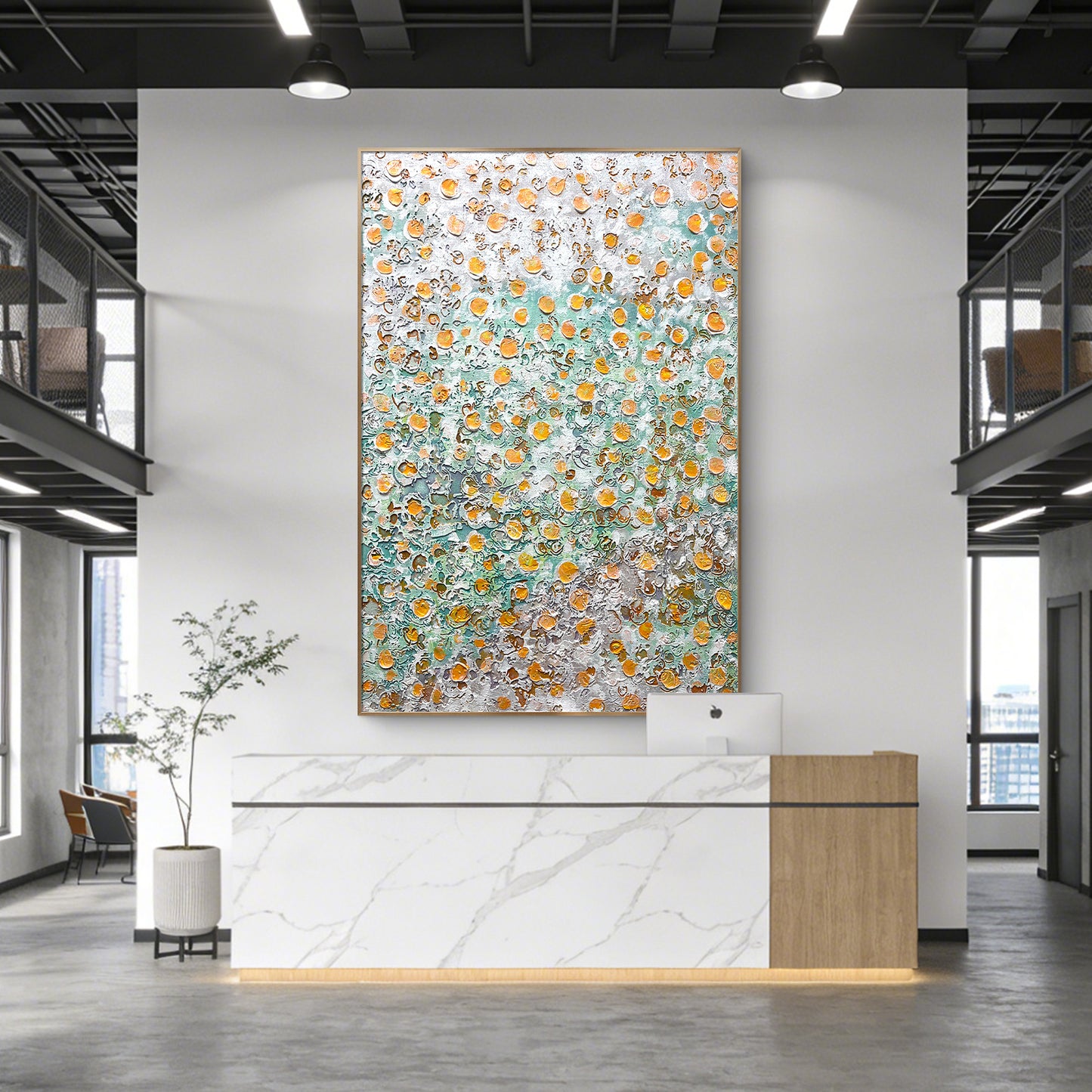 Luxury Modern Wall Art with Textured Surface and Soft Tones