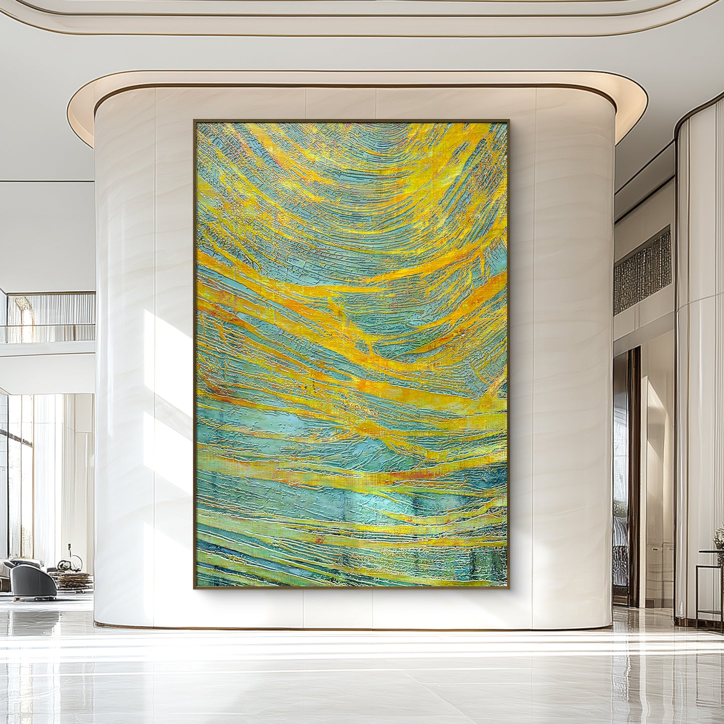 Modern Handmade Wall Art with Layered Texture Design