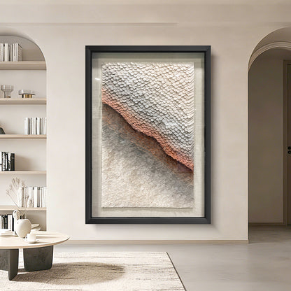 3D Layered Paper Sculpture Wall Art - Modern Geometric Relief
