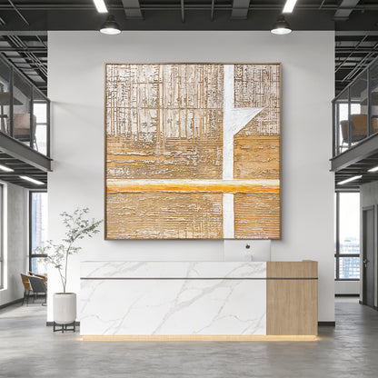 Architectural Neutral Textured Wall Art for Interior Design Projects