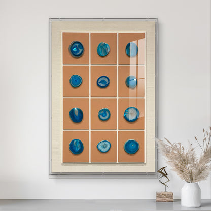 A three-dimensional carving masterpiece adorned with carved crystal panels, a modern wall art hanging piece for interior spaces.