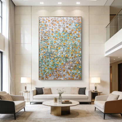 Luxury Modern Wall Art with Textured Surface and Soft Tones