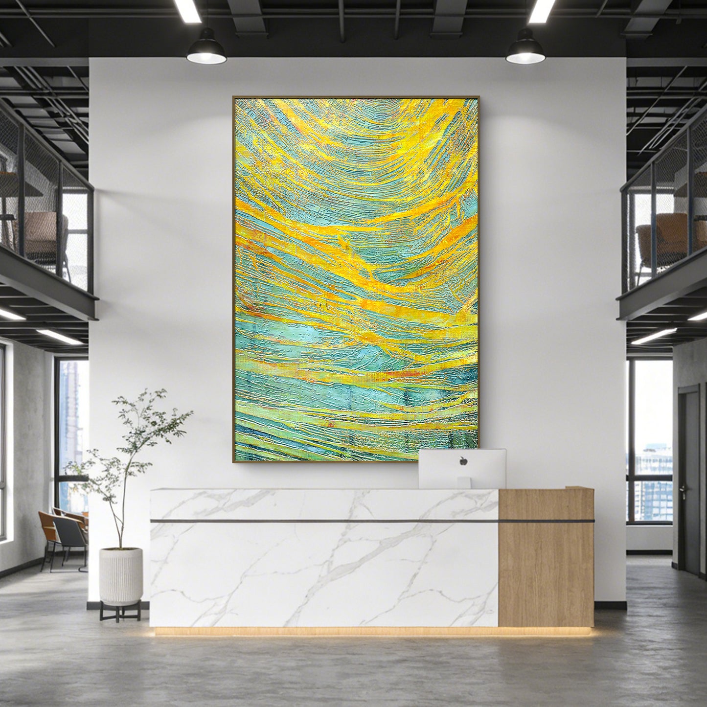 Modern Handmade Wall Art with Layered Texture Design