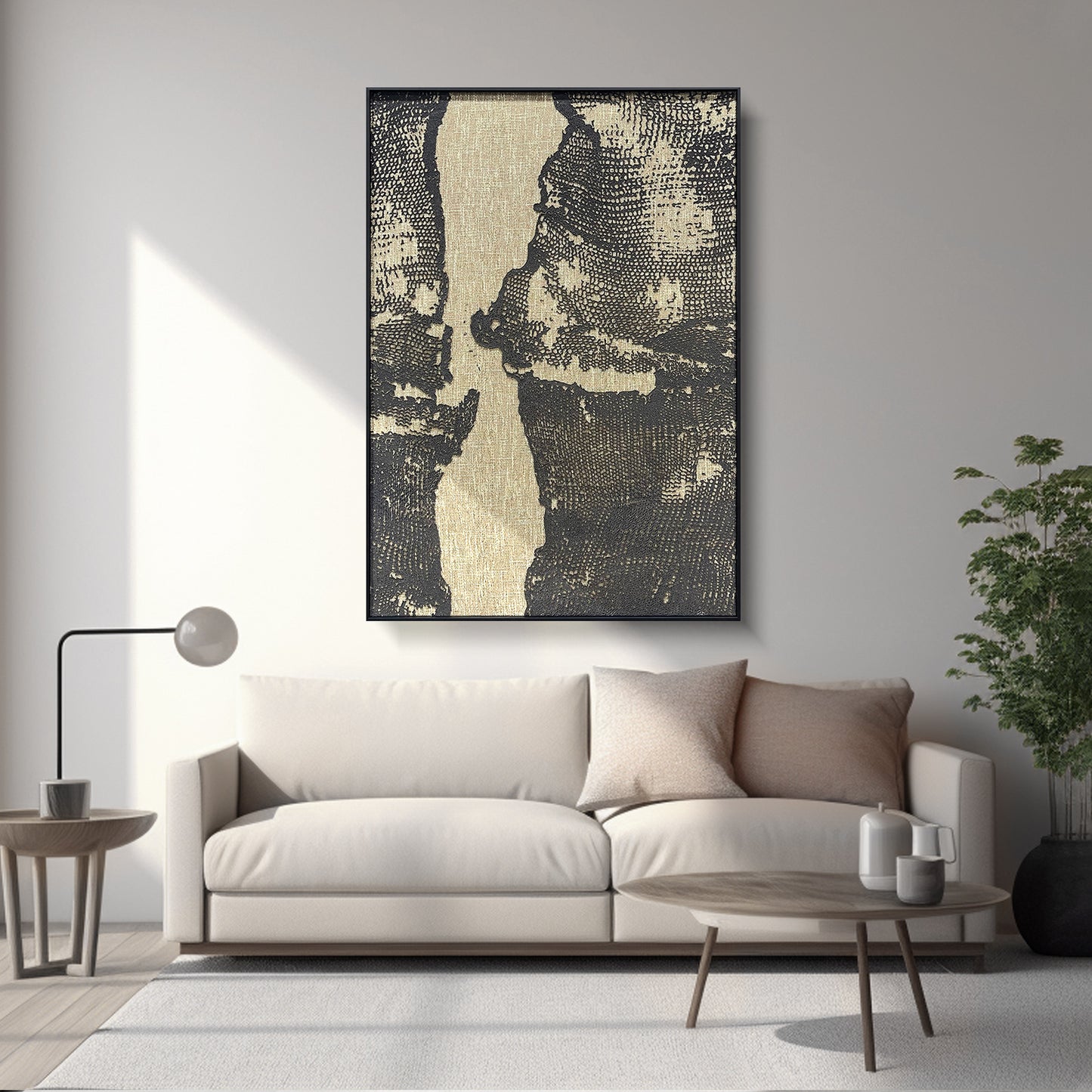 High-End Textured Wave Oil Painting - Modern Wall Art