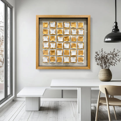 Kinetic Acrylic Strip Wall Art - Modern 3D Holographic Decor