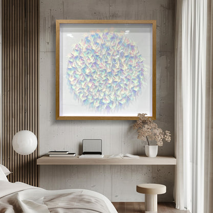 Iridescent Acrylic Shard Wall Art - 3D Holographic Sculpture