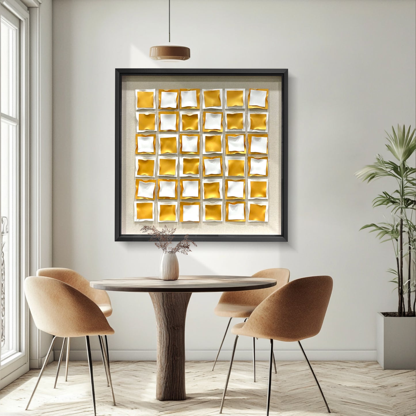 Kinetic Acrylic Strip Wall Art - Modern 3D Holographic Decor