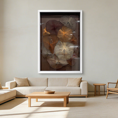 Luxury Textile Blossom Wall Panel Contemporary Thread Artwork
