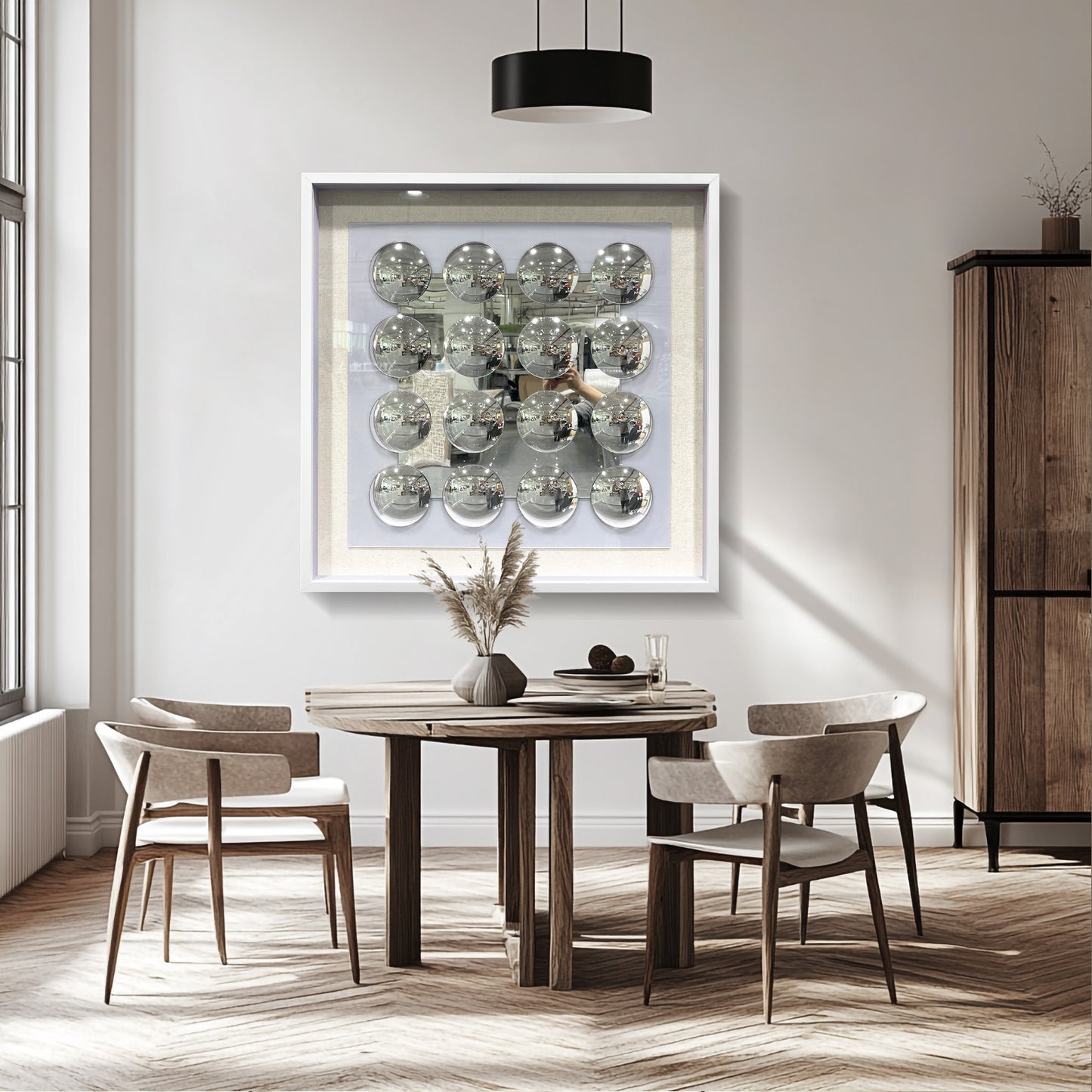 Modern Mirrored Acrylic Wall Art - 3D Convex Mirror Decor