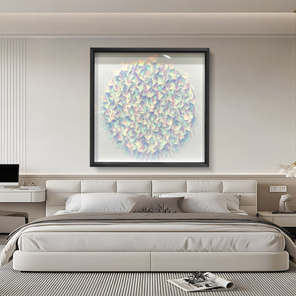 Iridescent Acrylic Shard Wall Art - 3D Holographic Sculpture
