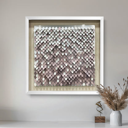 Abstract Textured Metal Patchwork Wall Art - Contemporary Sculpture