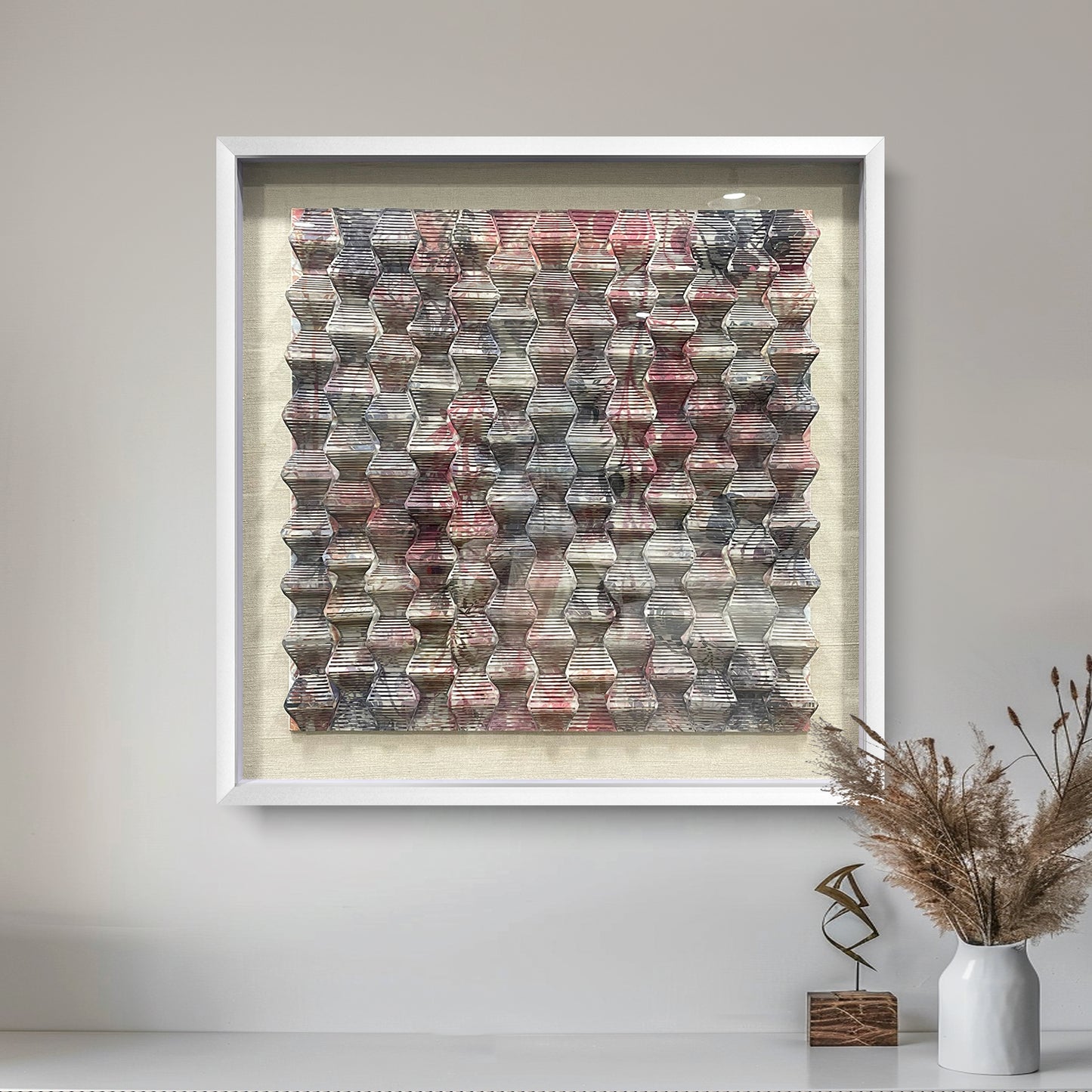 Handmade Cardstock uv molding Wall Art - Large Sculpture