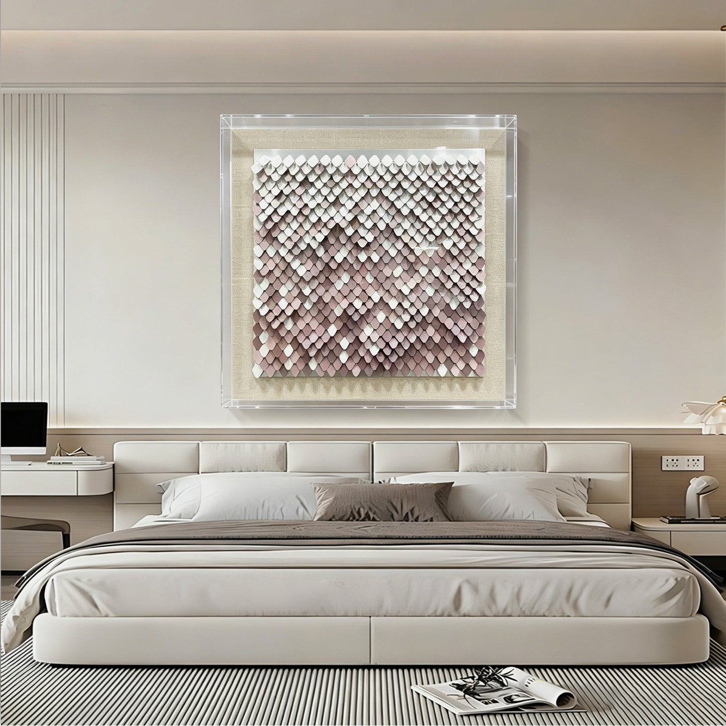 Abstract Textured Metal Patchwork Wall Art - Contemporary Sculpture