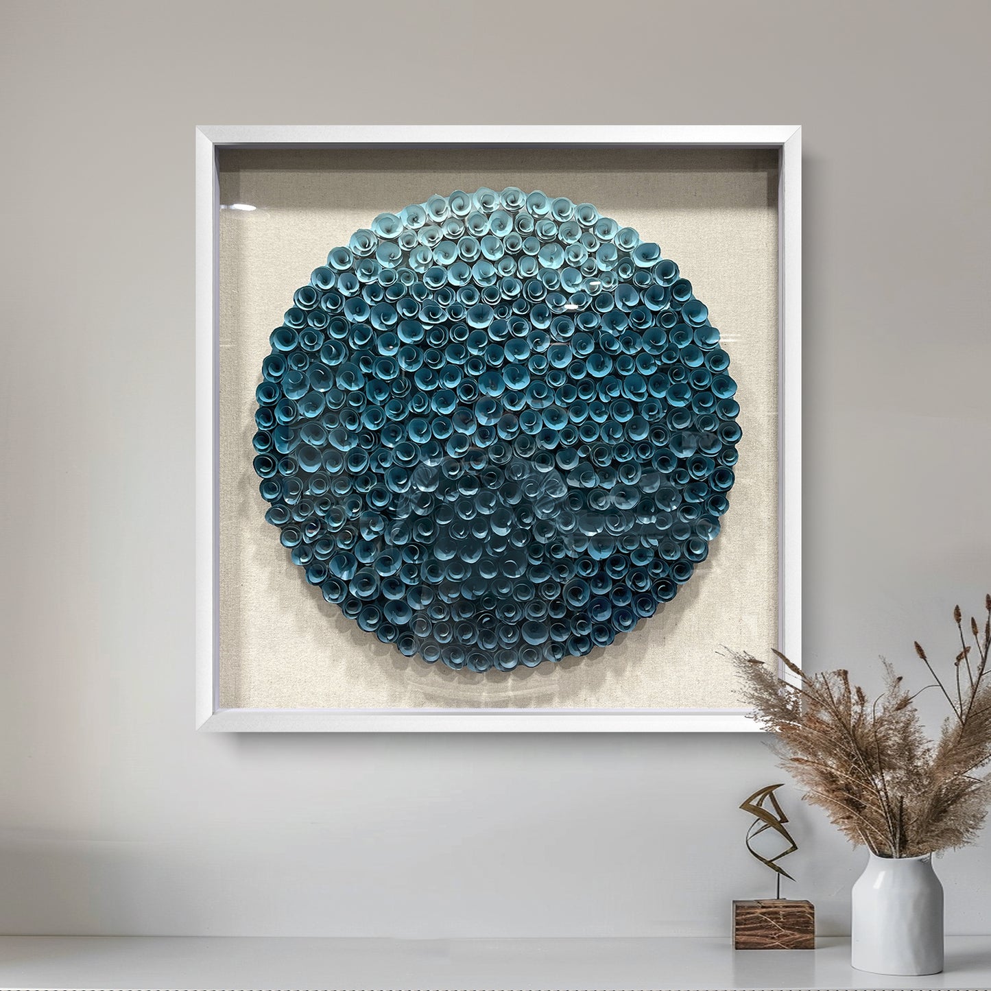 Handmade Wood Paper Flower Wall Art - Luxury Decor
