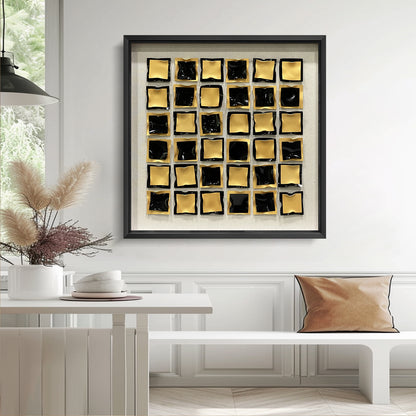 Luxury Acrylic Slat Wall Installation - Multi-Color Gallery Art