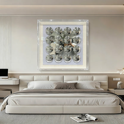 Modern Mirrored Acrylic Wall Art - 3D Convex Mirror Decor